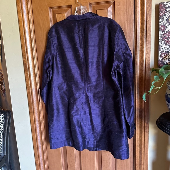 Women's Vintage Chicos Silk Long Jacket, size 2 - Picture 5 of 5